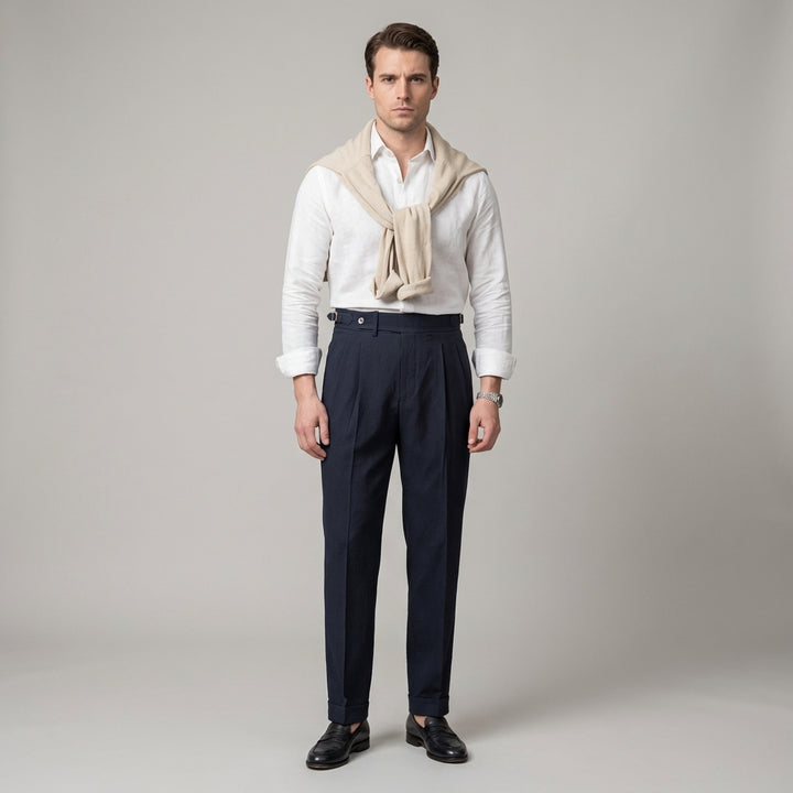 Men’s Modern Business Trousers – Clean Look with Relaxed Fit