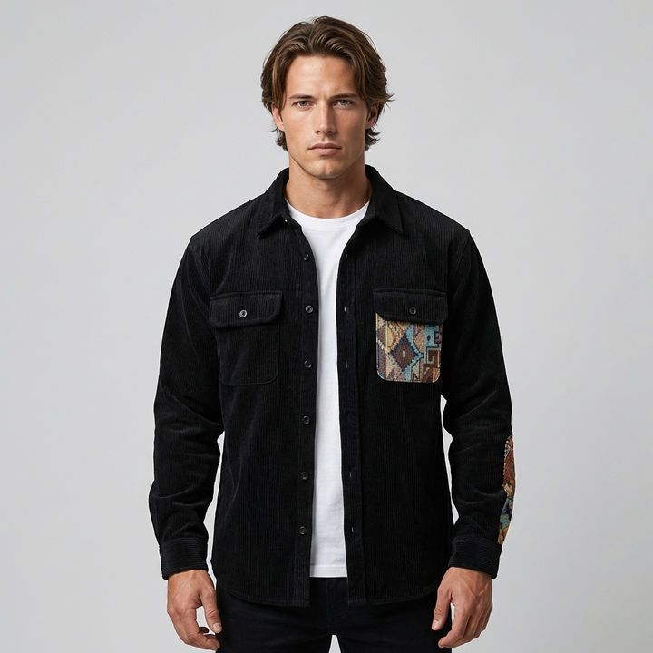 Men's Vintage Long Sleeved Shirt  Classic Style with Timeless Appeal