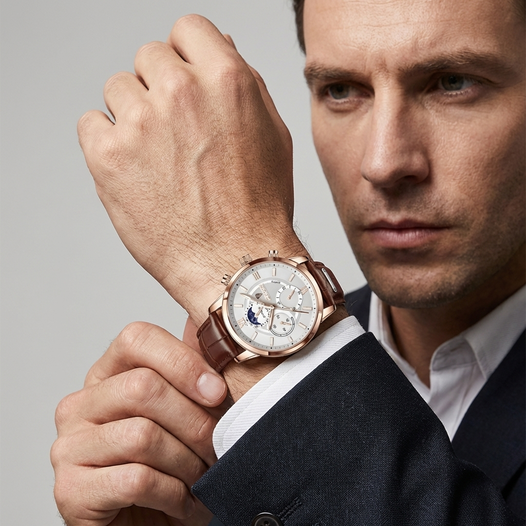 42mm Men's Classic Watch Elegant and Functional