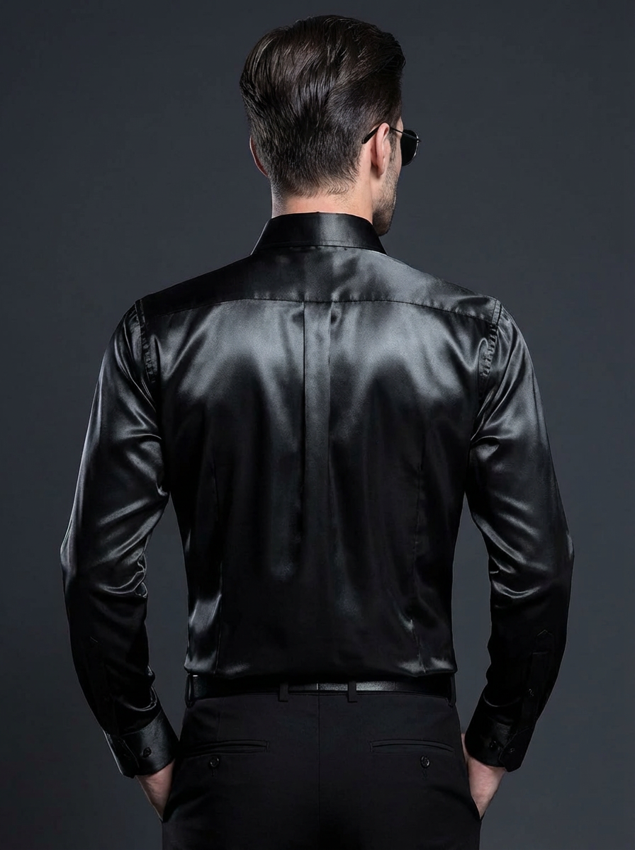 Men's Shiny Business-Style Shirt