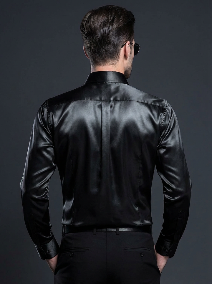 Men's Shiny Business-Style Shirt