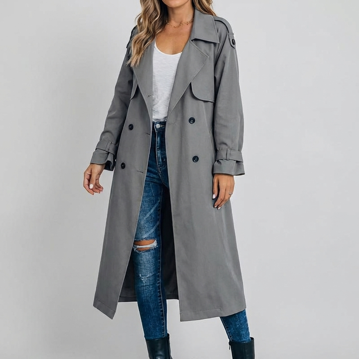 Women's Long Trench Coat Timeless & Functional