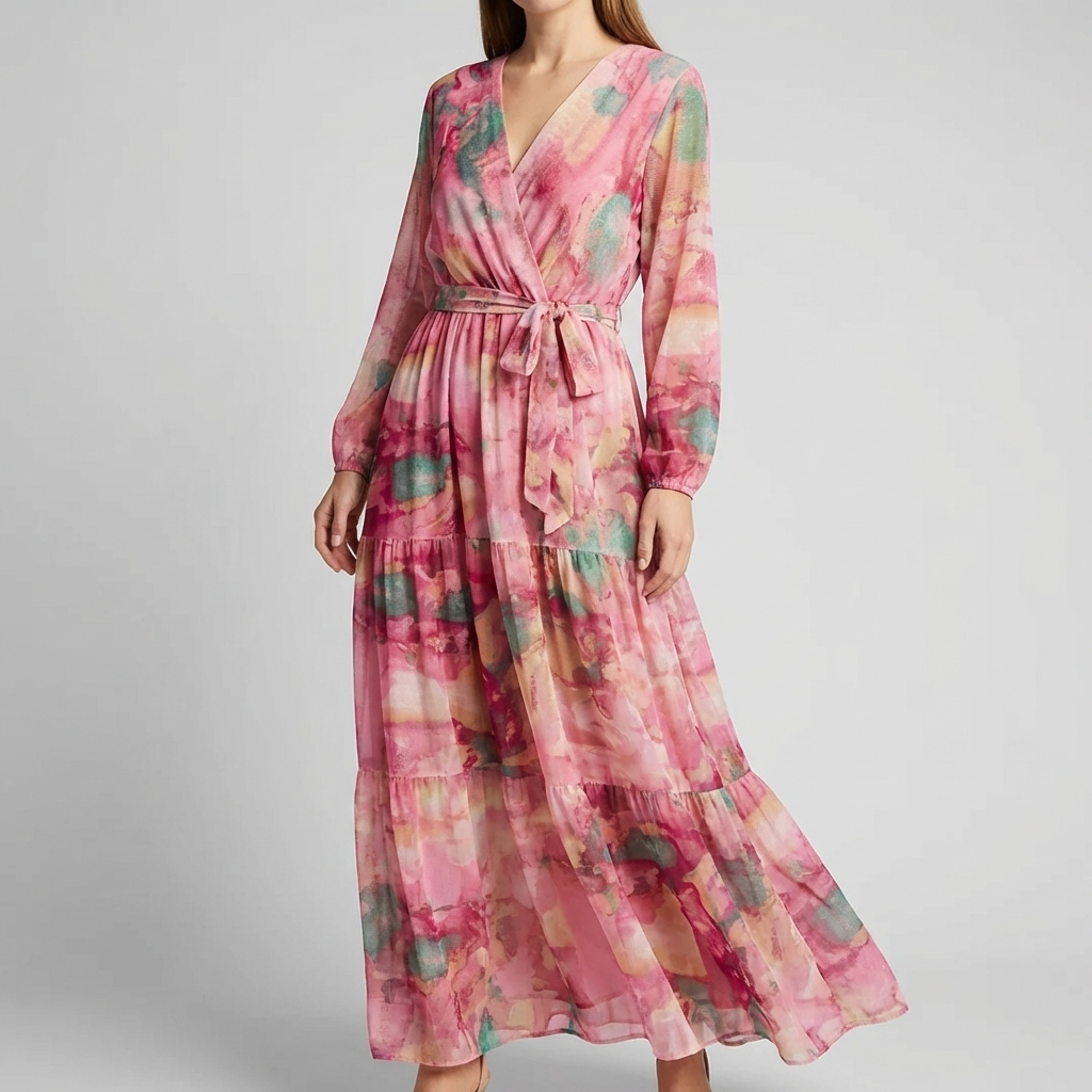 Women's Long Sleeve Summer Dress Modern & Breezy