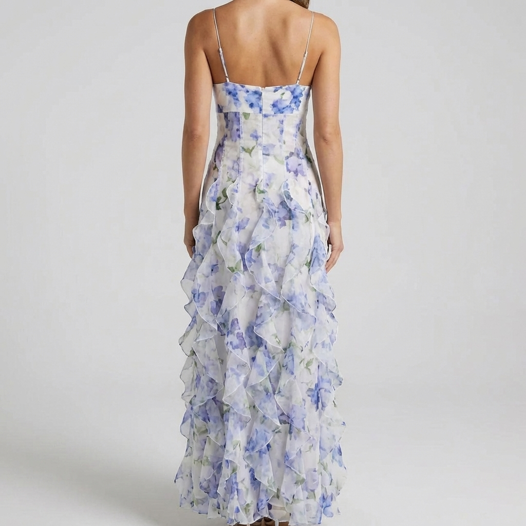 Women's Ruffled Floral Dress