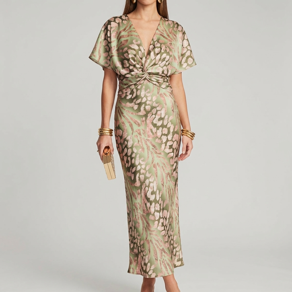 Women's Elegant Wrap Dress Timeless & Flattering
