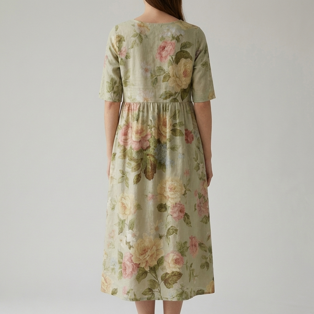 Women's Khaki Midi Dress