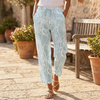 Women's Lace Print Casual Pants