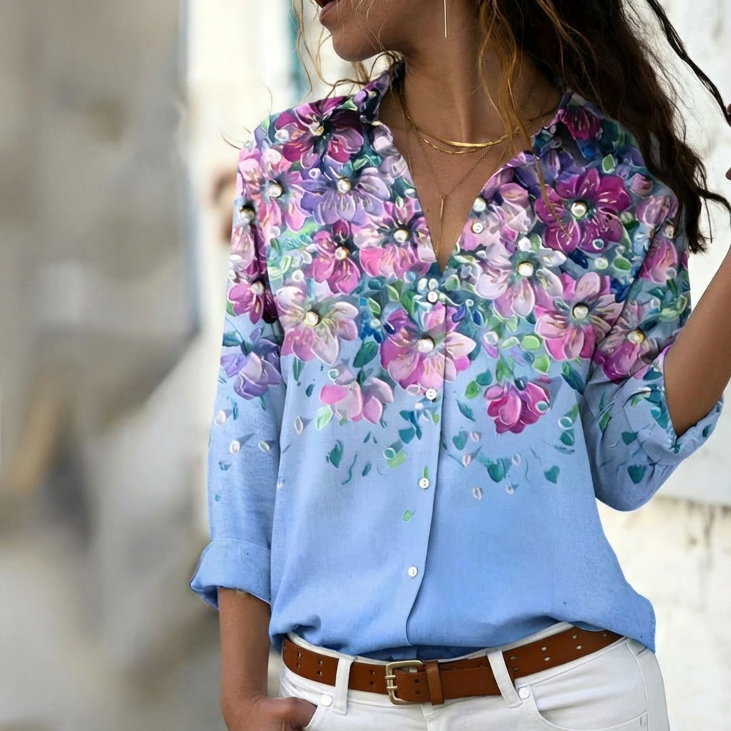 Women's Casual Patterned Blouse