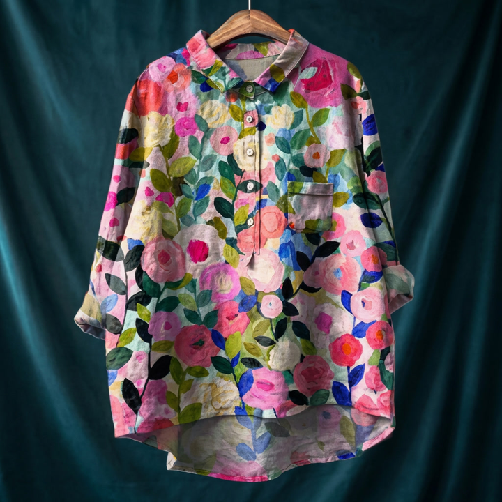 Women's Blouse with Floral Print