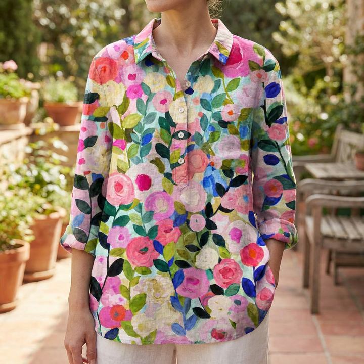 Women's Blouse with Floral Print