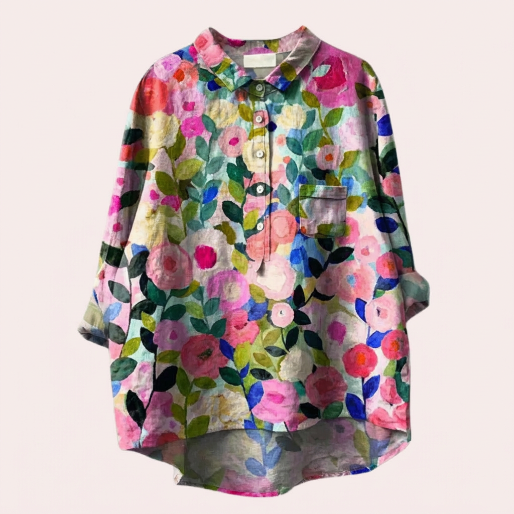 Women's Blouse with Floral Print