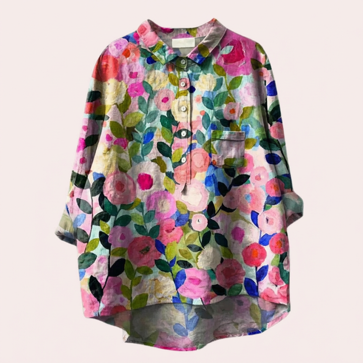 Women's Blouse with Floral Print