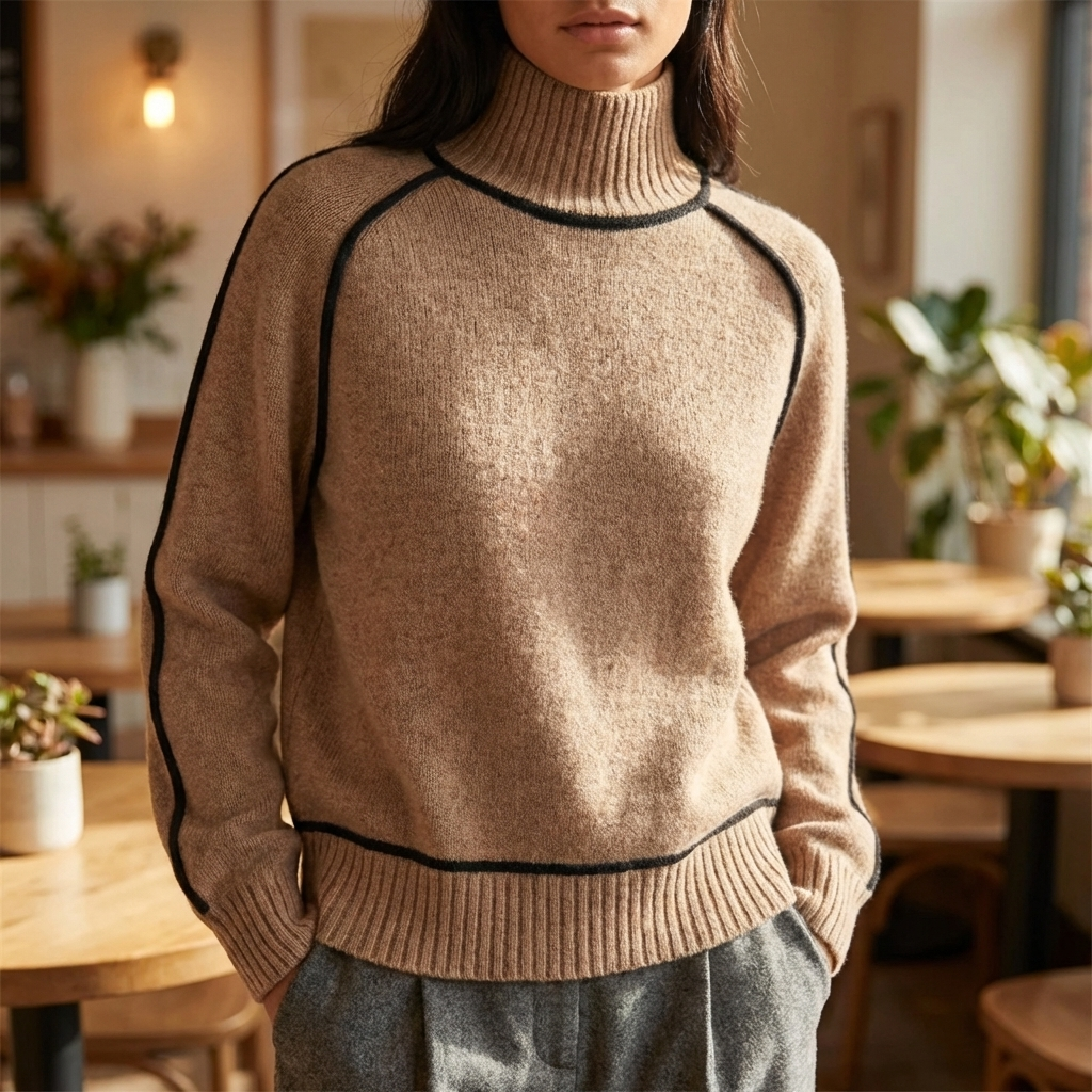 Luxe Fine wool Turtleneck Sweater