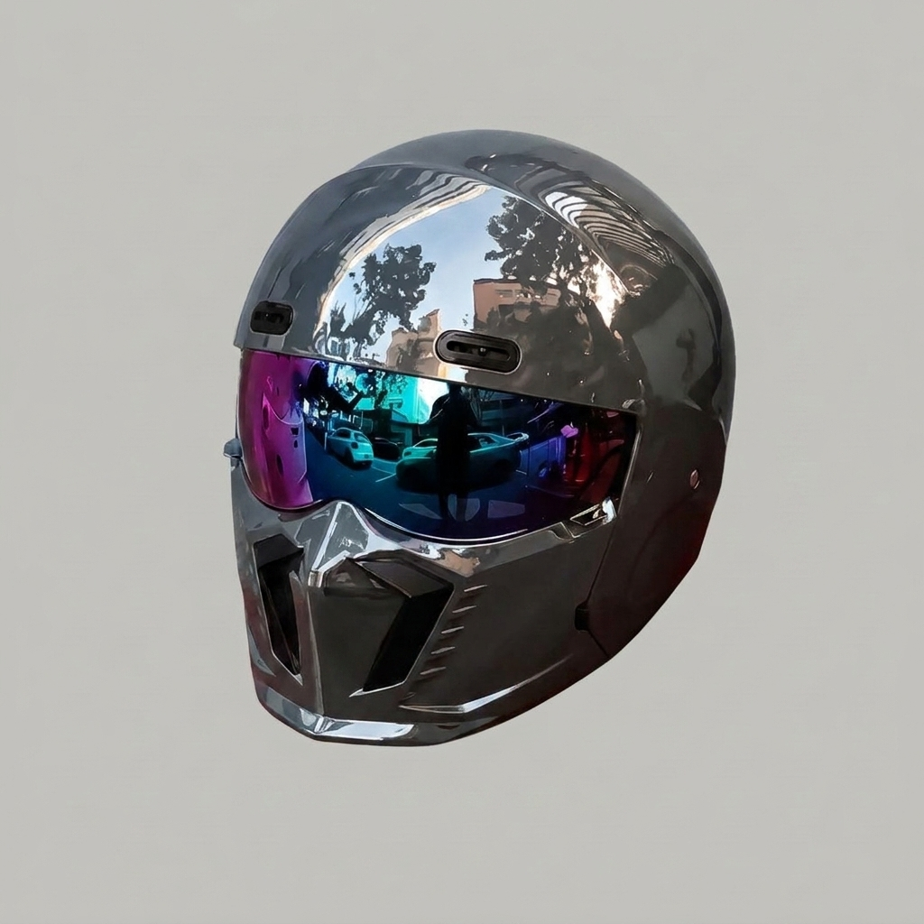 Motorcycle Helmet – DOT and ECE Approved, Timeless Look