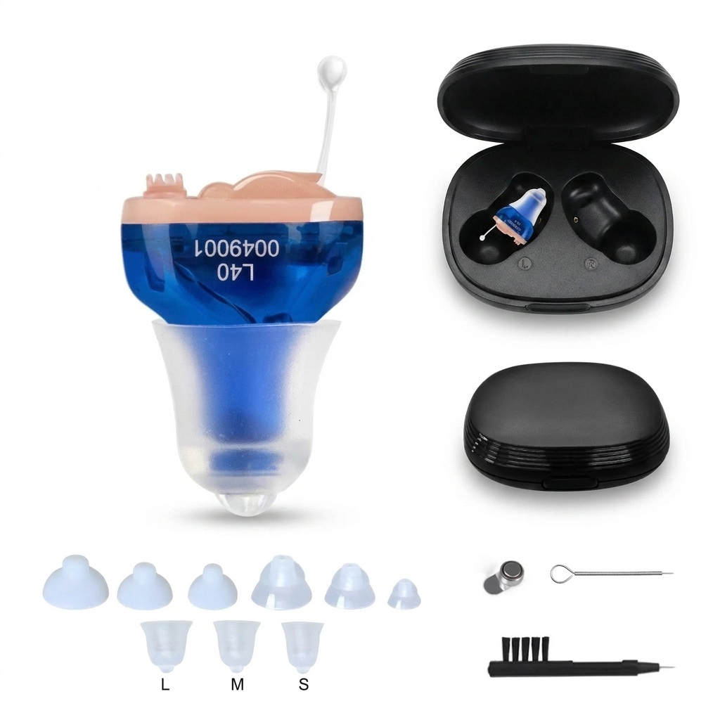 Invisible Digital Hearing Aid Powered by a Replaceable Button Battery