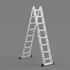14 in 1 Multi-Purpose Aluminum Alloy Combination Ladder 4.7M/15.5FT Folding Steps Ladders 150kg/330lbs Capacity