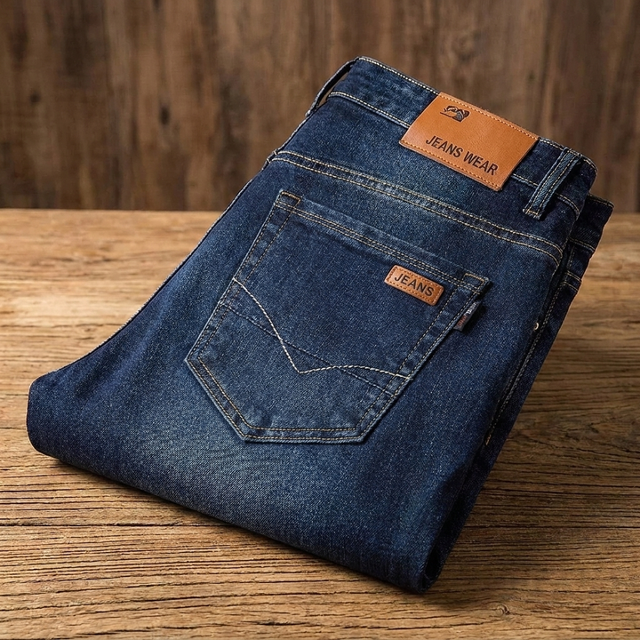 Men's Straight Leg Jeans - Durable Denim