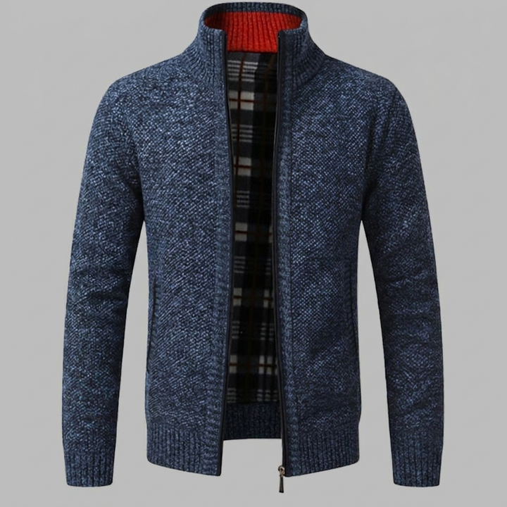 Stylish Zipper Knit Sweater for Men
