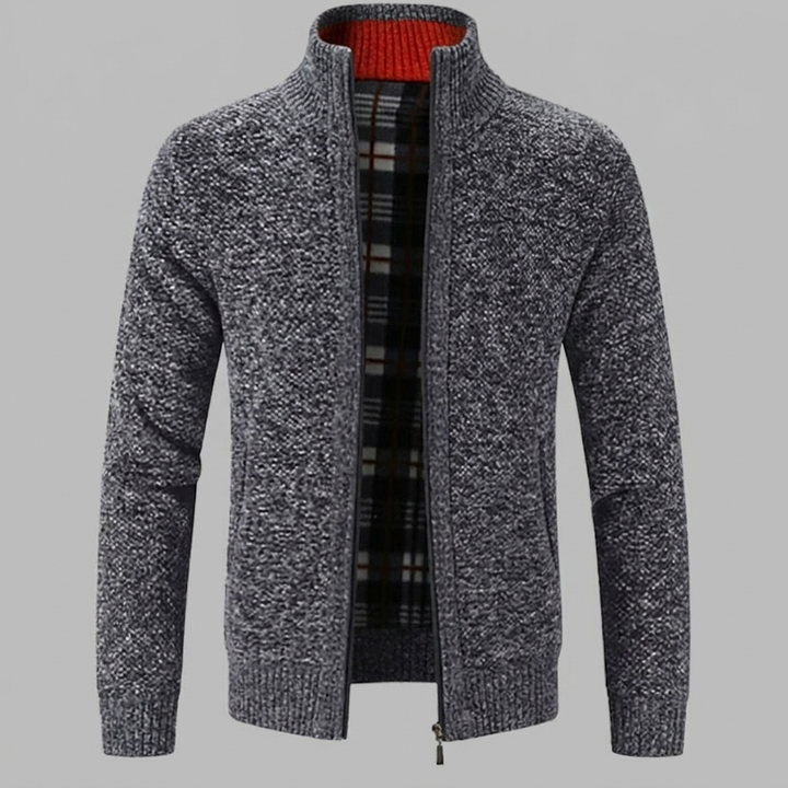 Stylish Zipper Knit Sweater for Men