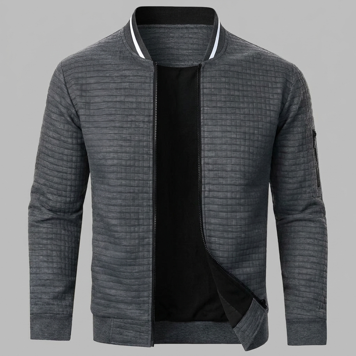 Comfortable and Warm Men’s Zip-Up Sweater