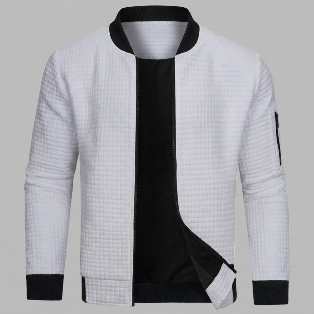 Comfortable and Warm Men’s Zip-Up Sweater