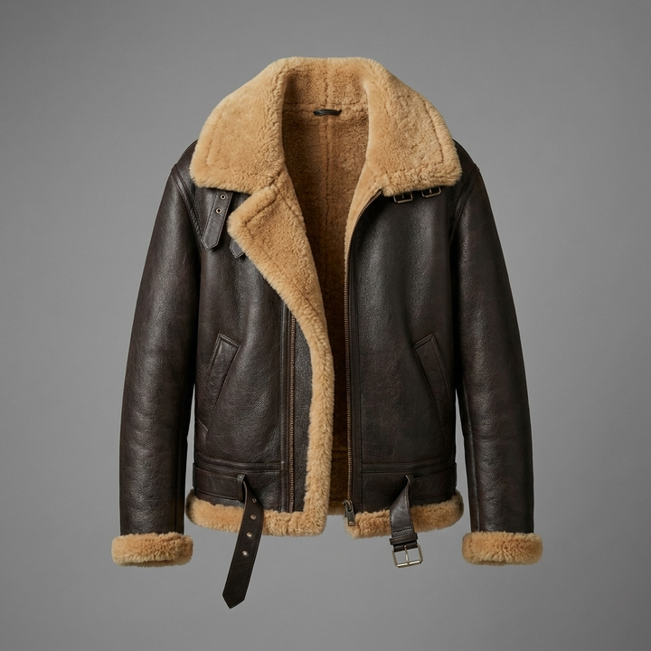 Shearling Sheepskin Flying Jacket
