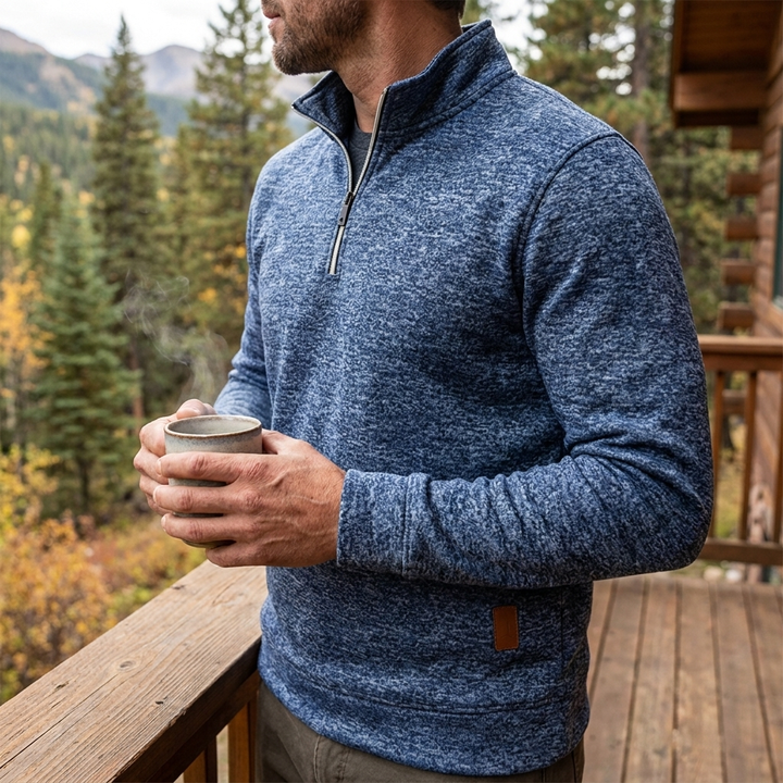 Men's Summer Sweater with Zipper