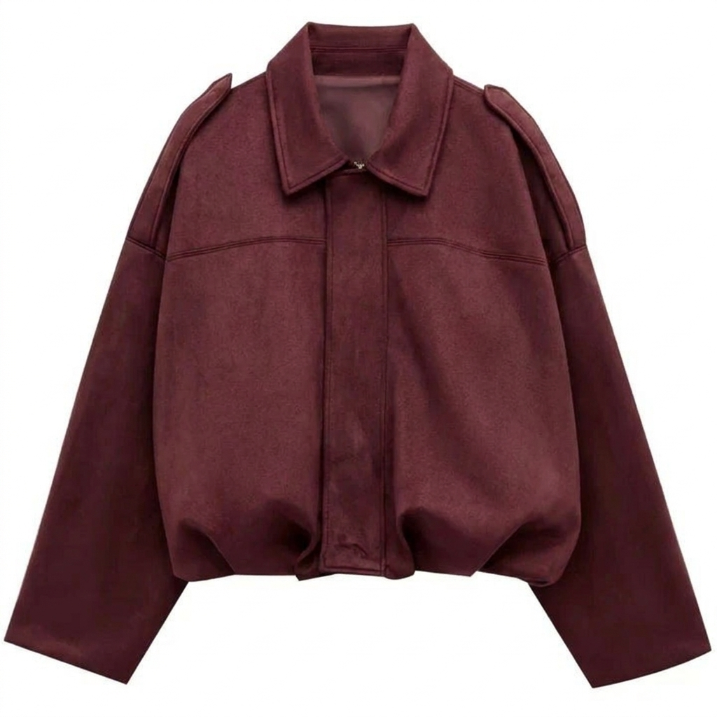 Addison Cropped Zip-Up Bomber Jacket – Stylish Everyday Layer