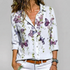 Floral Contrast Blouse – Women’s Casual Everyday Top