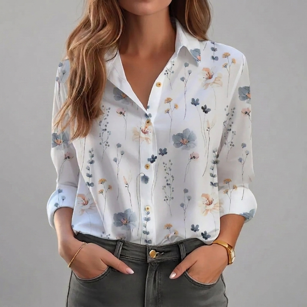 Floral Pattern Women’s Blouse