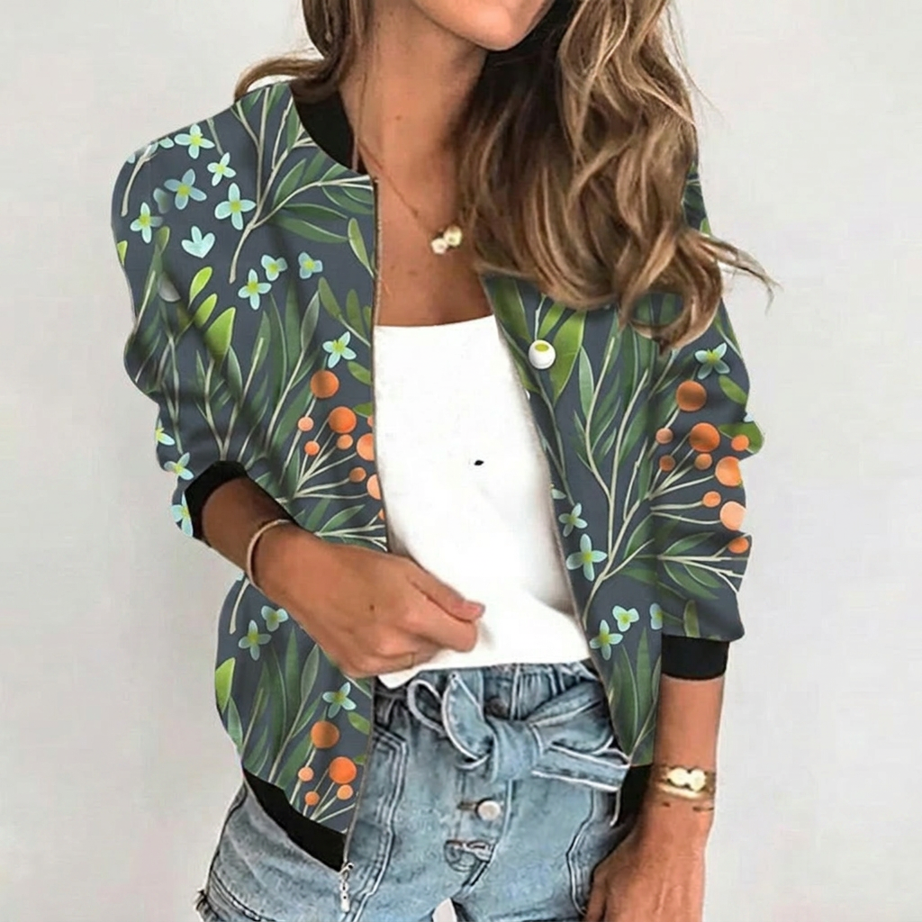 Women’s Floral Bomber Jacket