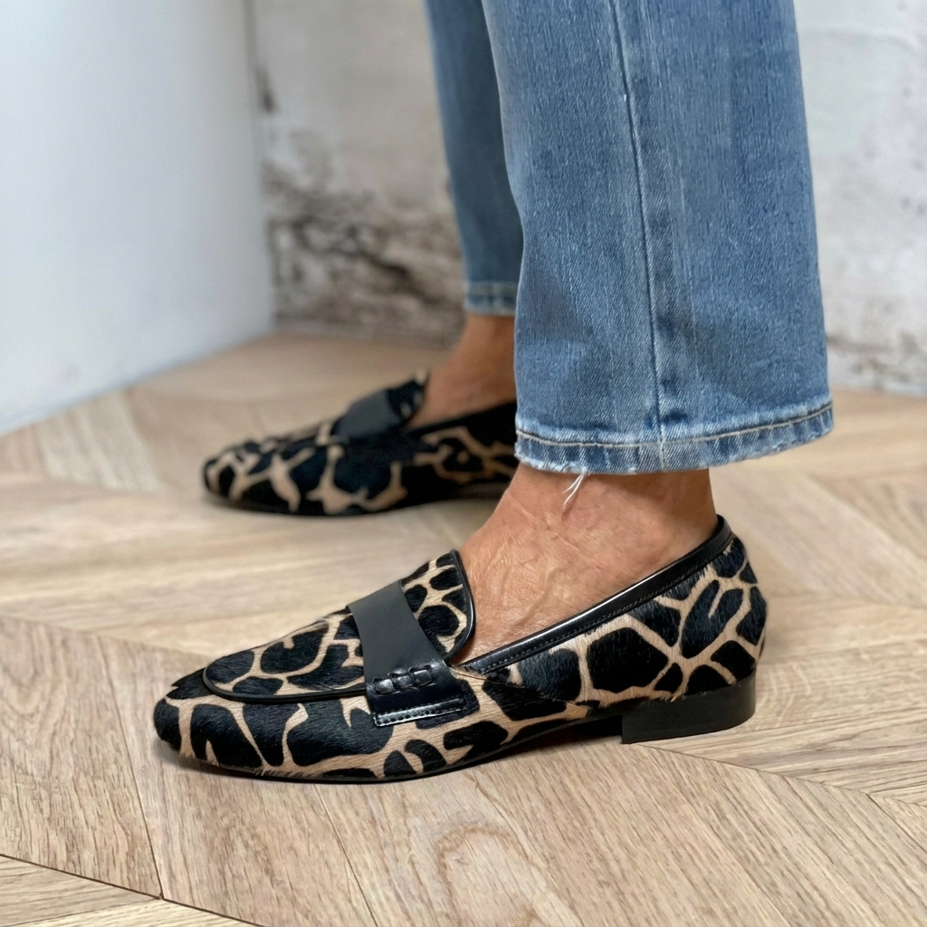 Cow-Chic Cozy Loafers