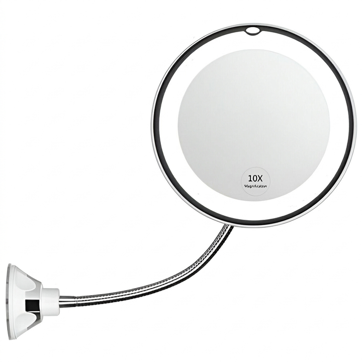 10X LED Suction Cup Magnifying Mirror