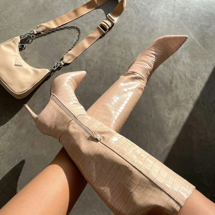 Knee High Stiletto Heel