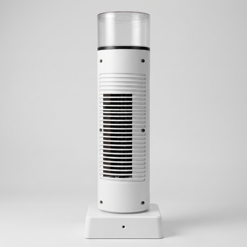 Portable Desktop Air Cooler Fan with Humidifier, USB Powered, Bladeless, 6-Speed, Remote Control