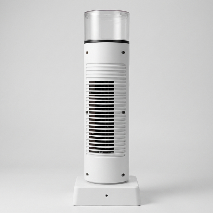 Portable Desktop Air Cooler Fan with Humidifier, USB Powered, Bladeless, 6-Speed, Remote Control