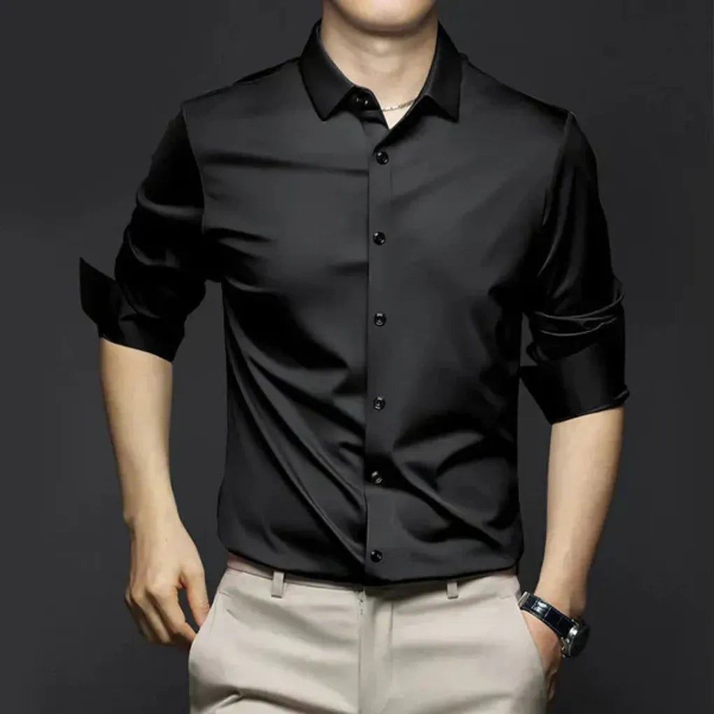 Men’s Wrinkle-Free Dress Shirt – Stylish and Low-Maintenance