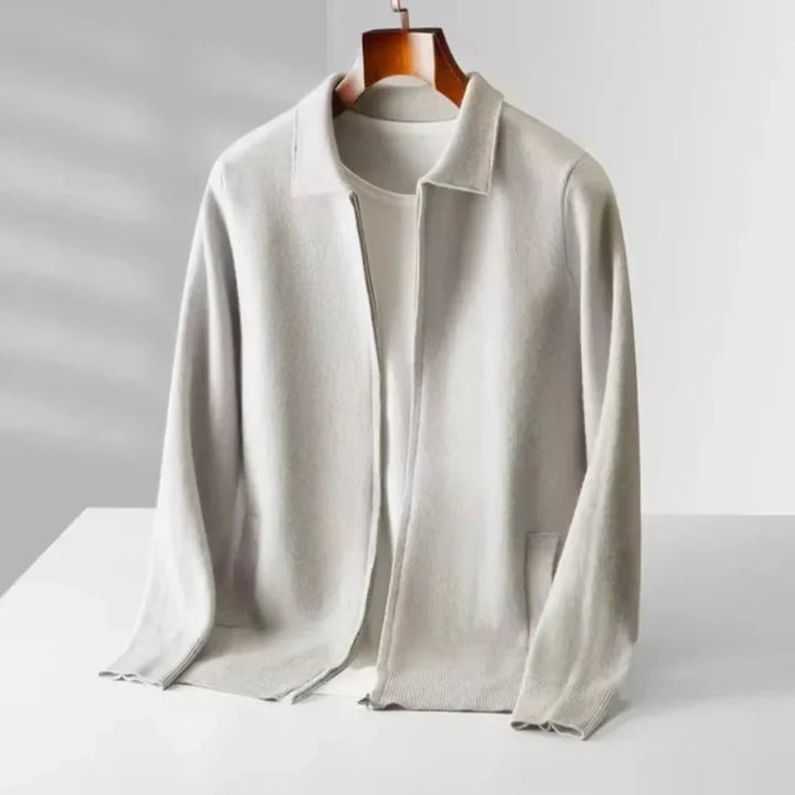 Men’s Regular Fit Vest with Full Zip and Side Pockets