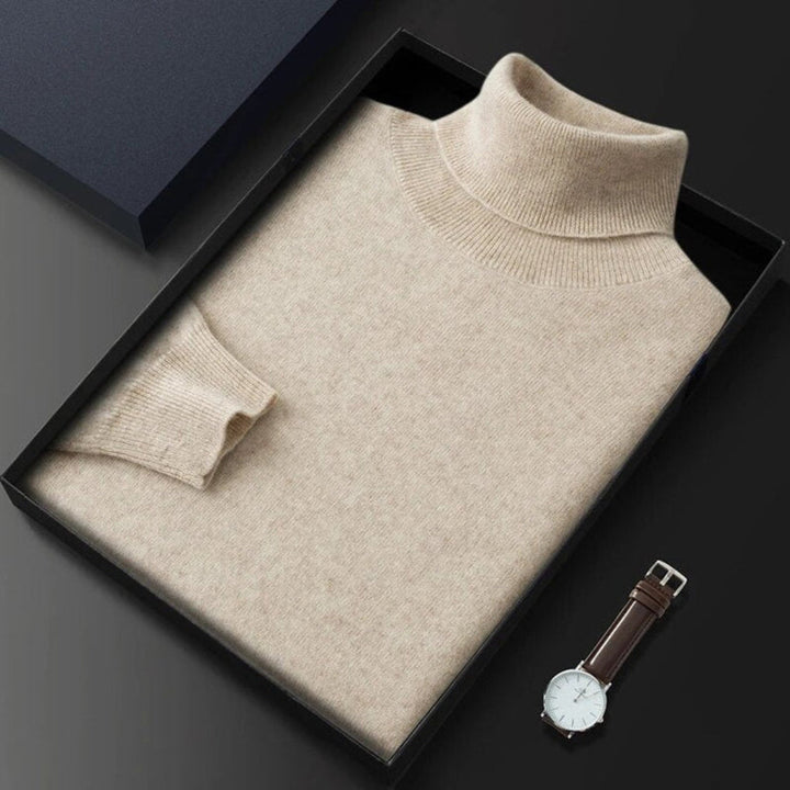 Men’s Knit Turtleneck Sweater – Refined Winter Layer