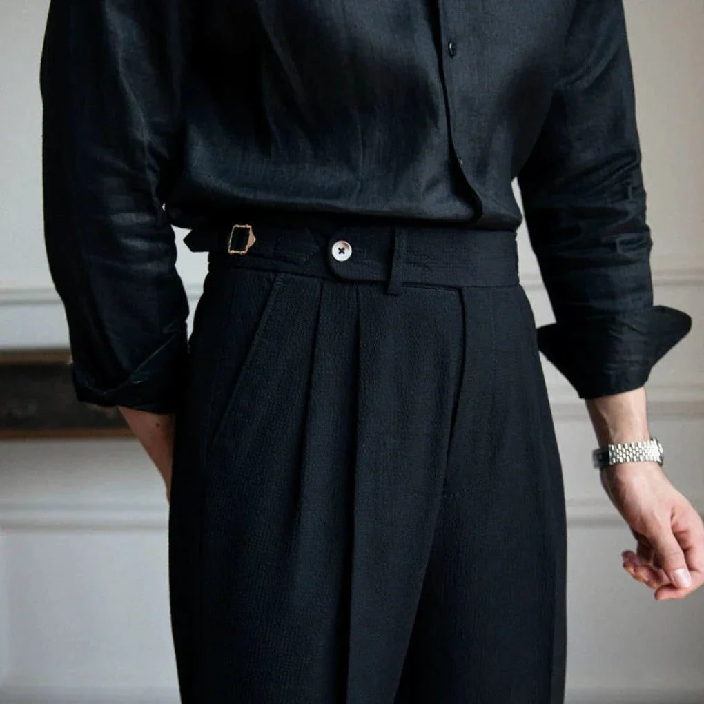Men’s Modern Business Trousers – Clean Look with Relaxed Fit